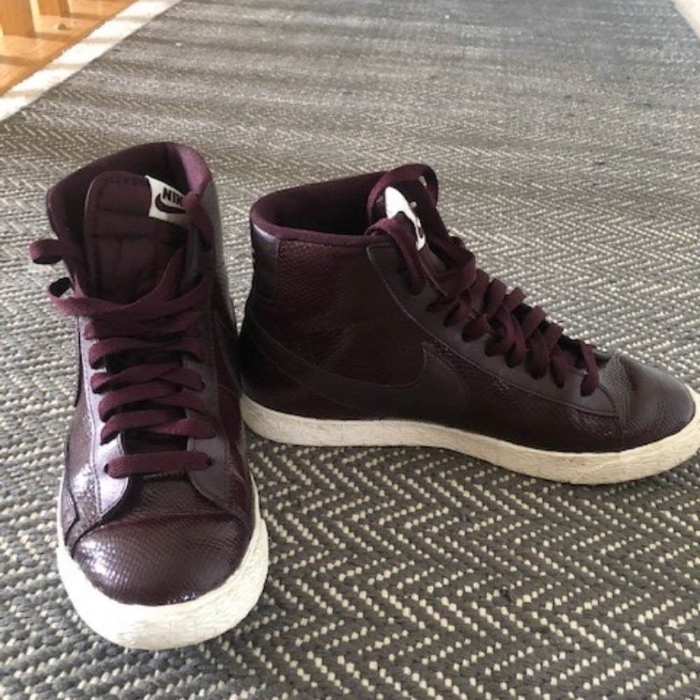 Nike Patent Leather High Top Sneakers